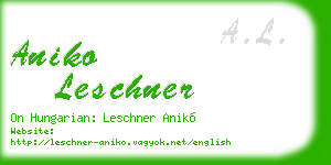 aniko leschner business card